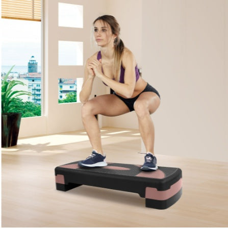 Only Supports Self Pickup  Stepped Cardio Platform With 5 Adjustable Height Workout Steps, 4 Stackable Uprights, Fitness Training Stepper For Home Gym